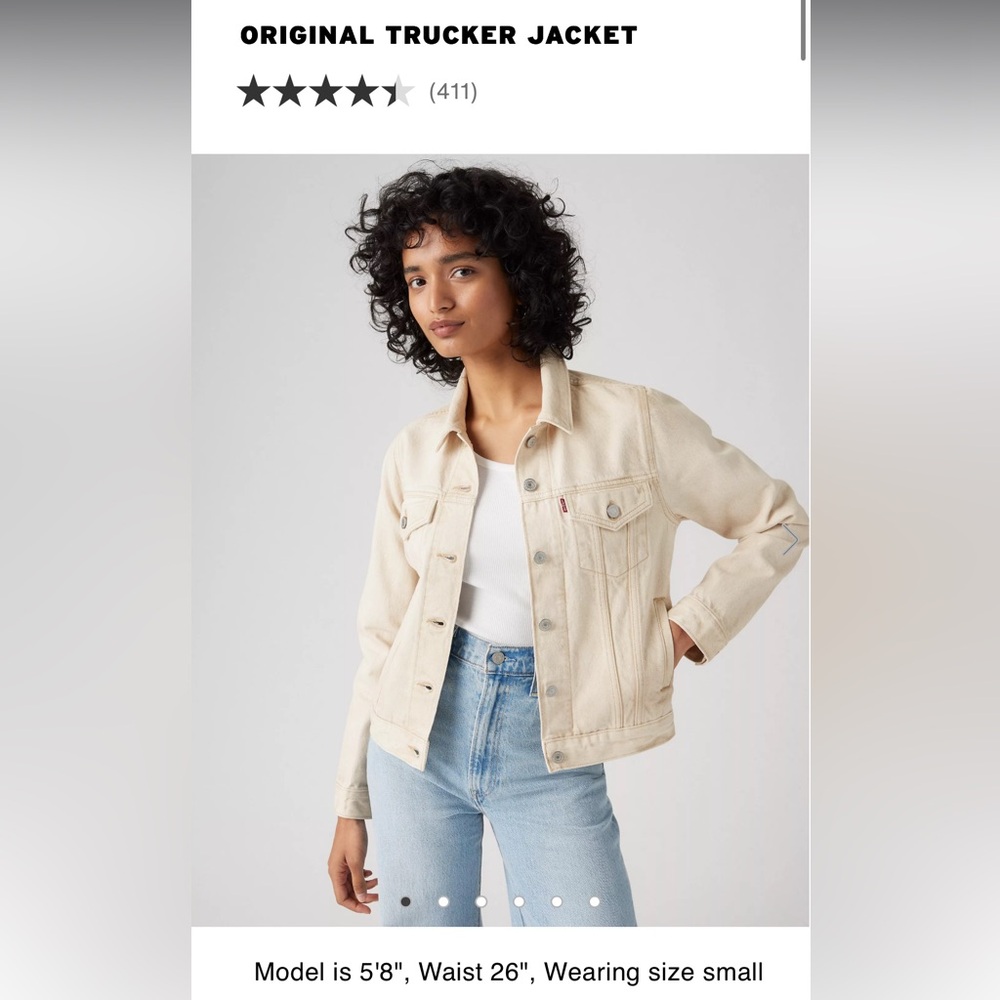 Levi's Women's Off-White Denim Jacket